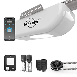 Skylink 3/4HPF Garage Door Opener Featuring Alexa with Extremely Quiet DC Motor, Chain Drive, 2 Remote Controls, Deluxe Wall Console and WiFi Compatible, ATR-1722W Skylink 3/4HPF Garage Door Opener Featuring Alexa with Extremely Quiet DC Motor, Chain Drive, 2 Remote Controls, Deluxe Wall Console and WiFi Compatible, ATR-1722W