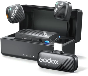 GODOX Cube-C Comb Kit2 Wireless Lavalier Microphone | For Camera/iPhone/Android/PC, 300m(1000ft.) Range, 48KHz 24Bit, Noise Cancellation, 10H Battery Life, For Vlog, Interview GODOX Cube-C Comb Kit2 Wireless Lavalier Microphone | For Camera/iPhone/Android/PC, 300m(1000ft.) Range, 48KHz 24Bit, Noise Cancellation, 10H Battery Life, For Vlog, Interview