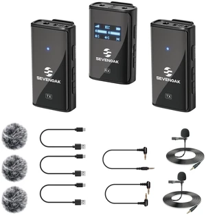 Sevenoak Wireless Lavalier Microphone for Cameras Camcorder,Noise Cancellation,328ft Range,3 Pickup Modes,Compact Clip-on Lapel Mic for Video Recording Interview YouTube Live Streaming Sevenoak Wireless Lavalier Microphone for Cameras Camcorder,Noise Cancellation,328ft Range,3 Pickup Modes,Compact Clip-on Lapel Mic for Video Recording Interview YouTube Live Streaming
