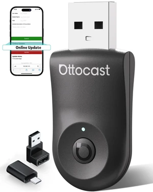 OTTOCAST Mini 2025 Wireless CarPlay & Android Auto 2-in-1 Adapter, Plug & Play, 5GHz WiFi, Auto Connect for iPhone & Android, Fits 98%+ OEM Wired CarPlay Cars OTTOCAST Mini 2025 Wireless CarPlay & Android Auto 2-in-1 Adapter, Plug & Play, 5GHz WiFi, Auto Connect for iPhone & Android, Fits 98%+ OEM Wired CarPlay Cars