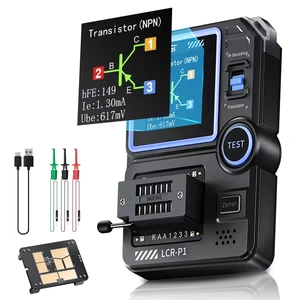 FNRSI LCR-P1 Transistor Meter Multifunctional Capacitor Tester ESR Diode Triode NPN PNP MOSFET SMD NEC Infrared Decoding Anti-Burn FNRSI LCR-P1 Transistor Meter Multifunctional Capacitor Tester ESR Diode Triode NPN PNP MOSFET SMD NEC Infrared Decoding Anti-Burn