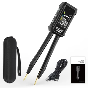 LINXINO DM103 LCR Meter Tweezer, 0.5% High Accuracy Digital SMD Tester for Inductance Capacitance Resistance, 10KHz Adjustable Frequency with Calibration LINXINO DM103 LCR Meter Tweezer, 0.5% High Accuracy Digital SMD Tester for Inductance Capacitance Resistance, 10KHz Adjustable Frequency with Calibration