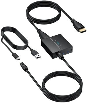 YGiTK eARC Audio Extractor, HDMI ARC to Optical Adapter, 24Bit/192kHz | Converts TV eARC/ARC HDMI audio to optical output for soundbars, wireless TV headphones and home theater systems YGiTK eARC Audio Extractor, HDMI ARC to Optical Adapter, 24Bit/192kHz | Converts TV eARC/ARC HDMI audio to optical output for soundbars, wireless TV headphones and home theater systems