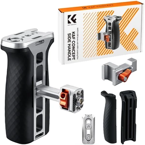 K&F CONCEPT Universal Camera Cage Side Handle with NATO Rail & 3/8" Mount | 4cm Adjustable Height Quick-Release Grip, Cold Shoe & Removable Anti-Slip Pad for Run-and-Gun Video Recording, PP31 K&F CONCEPT Universal Camera Cage Side Handle with NATO Rail & 3/8" Mount | 4cm Adjustable Height Quick-Release Grip, Cold Shoe & Removable Anti-Slip Pad for Run-and-Gun Video Recording, PP31