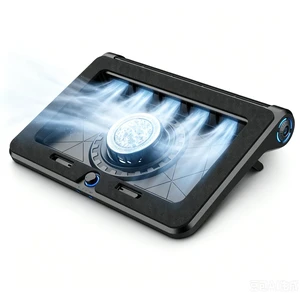 Gaming Laptop Cooling Pad with 5-Fan &Thermoelectric CoolerDouble Cooling | Dual Air Intake,Low Noise70dB,Soft Blue Light ,5 Tilt Angles ,Suitable for 15.6-19In Laptops Gaming Laptop Cooling Pad with 5-Fan &Thermoelectric CoolerDouble Cooling | Dual Air Intake,Low Noise70dB,Soft Blue Light ,5 Tilt Angles ,Suitable for 15.6-19In Laptops