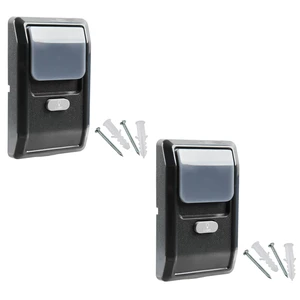 2X Garage Outlet Garage Door Opener Remote Control Security Multi Function Wall Mounted Panel Pad Replacement for Liftmaster Chamberlain Craftsman Sears (882LMW) 2X Garage Outlet Garage Door Opener Remote Control Security Multi Function Wall Mounted Panel Pad Replacement for Liftmaster Chamberlain Craftsman Sears (882LMW)
