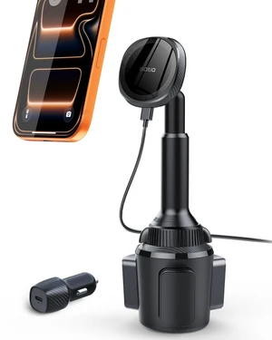 OQTIQ for MagSafe Wireless Car Charger Cup Holder Mount Compatible with iPhone 18/17/16/15/14/13/12, Magnetic Phone Mount 15W Fast Charging Telescopic Arm Heat Dissipation System, with PD 30W Adapter OQTIQ for MagSafe Wireless Car Charger Cup Holder Mount Compatible with iPhone 18/17/16/15/14/13/12, Magnetic Phone Mount 15W Fast Charging Telescopic Arm Heat Dissipation System, with PD 30W Adapter