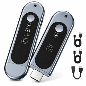 Wireless HDMI Transmitter and Receiver, Ultra 4K Decode 1080P Output@60Hz | 2.4G/5G Plug & Play, 98FT/30M, LED Display, for Video and Audio to Monitor from PC/Projector/TV Box Wireless HDMI Transmitter and Receiver, Ultra 4K Decode 1080P Output@60Hz | 2.4G/5G Plug & Play, 98FT/30M, LED Display, for Video and Audio to Monitor from PC/Projector/TV Box