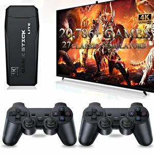 2027 Retro Game Console, 20,786+ Gaming Stick with Classic Video Games,64GB | 27 Emulators Gaming Stick, 4K HD Plug & Play Game Console Compatible with TV PC Projector with 2 Wireless Controllers 2027 Retro Game Console, 20,786+ Gaming Stick with Classic Video Games,64GB | 27 Emulators Gaming Stick, 4K HD Plug & Play Game Console Compatible with TV PC Projector with 2 Wireless Controllers