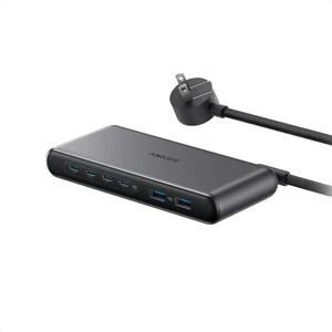 Anker Travel Charging Station, 150W Slim USB C Charger, 4 USB C, 2 USB A | Anker Nano Fast Charging, Compact Cord, Travel Essentials, Office Accessories for MacBook, iPad, iPhone, Galaxy(Non-Battery) Anker Travel Charging Station, 150W Slim USB C Charger, 4 USB C, 2 USB A | Anker Nano Fast Charging, Compact Cord, Travel Essentials, Office Accessories for MacBook, iPad, iPhone, Galaxy(Non-Battery)