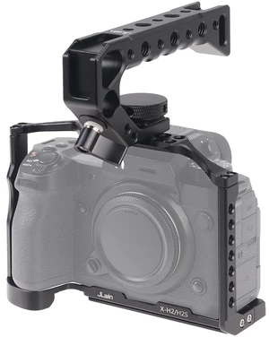 Hersmay X-H2/X-H2S Camera Cage with Top Handle for Fujifilm X-H2 X-H2S Mirrorless Digital Camera Aluminum Alloy Film Movie Making Camera Video Cage with Shoe Mount Hersmay X-H2/X-H2S Camera Cage with Top Handle for Fujifilm X-H2 X-H2S Mirrorless Digital Camera Aluminum Alloy Film Movie Making Camera Video Cage with Shoe Mount