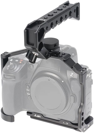 Z8 Cage Support, Hersmay Video Stabilizer Camera Cage with Top Handle for Nikon Z8 Camera Cage Accessories DSLR Rig with Cold Shoe,Handle Locating Holes,Multiple 1/4" 3/8" Screw Holes