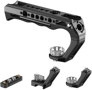 SIRUI Top Handle with Locating Mount for ARRI and NATO Mount, All-Aluminium Camera Cage Handle Grip with Cold Shoe with Safety Pin, Multiple Threaded Holes, AM-MTHA, Pack of 1 SIRUI Top Handle with Locating Mount for ARRI and NATO Mount, All-Aluminium Camera Cage Handle Grip with Cold Shoe with Safety Pin, Multiple Threaded Holes, AM-MTHA, Pack of 1
