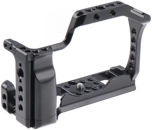 Hersmay EOS M50 Mark II Camera Cage for Canon EOS M50II M50 M5 Mirrorless Vlogging Camera Kit with Cold Shoe,Handle Locating Holes,Multiple 1/4" 3/8" Screw Holes Hersmay EOS M50 Mark II Camera Cage for Canon EOS M50II M50 M5 Mirrorless Vlogging Camera Kit with Cold Shoe,Handle Locating Holes,Multiple 1/4" 3/8" Screw Holes