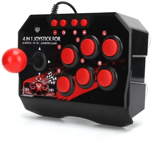 EBTOOLS Portable Fight Stick, Fighting Stick Fighter USB Joystick Stick Buttons Controller for Switch/PC/PS3 EBTOOLS Portable Fight Stick, Fighting Stick Fighter USB Joystick Stick Buttons Controller for Switch/PC/PS3