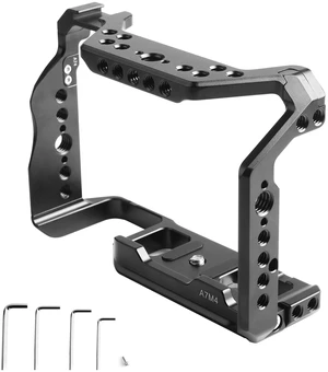 A1/A9 II/A7R4A/Alpha 7S III/ILCE-7M4/A7R4 Camera Cage,A7S3/A7SM3/A7S III/A7R IV Cage with Cold Shoe Mount for ARCA and Compatible with ARRI 3/8Interface for Filmmaking