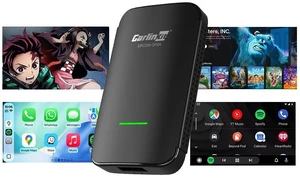 CarlinKit Wireless CarPlay & Android Auto Adapter CP2A Pro AI Box | Supports Mainstream Streaming Video (Built-in), Voice Button etc. Easy to use Plug-and-Play, Wired CarPlay to Wireless CarlinKit Wireless CarPlay & Android Auto Adapter CP2A Pro AI Box | Supports Mainstream Streaming Video (Built-in), Voice Button etc. Easy to use Plug-and-Play, Wired CarPlay to Wireless