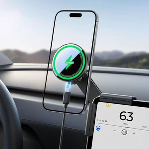 Lamicall Tesla Phone Mount Charger for Model 3 and Y Strongest N55 Magnet | No Adhesive for Magsafe Car Mount Charger, One-Click Lock Wireless Magnetic Car Phone Holder fit iPhone 18 17 16 Duo Pro Max Lamicall Tesla Phone Mount Charger for Model 3 and Y Strongest N55 Magnet | No Adhesive for Magsafe Car Mount Charger, One-Click Lock Wireless Magnetic Car Phone Holder fit iPhone 18 17 16 Duo Pro Max