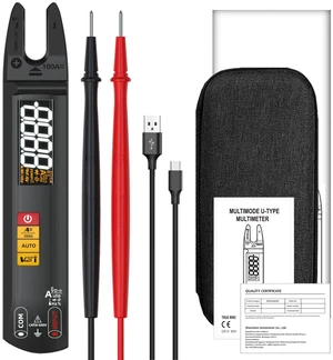 Open Jaw Digtal Multimeter 6000 Counts Clamp Meter, Digital Electrical Tester,Rechargeable with Smart Mode,Measuring Resistance,Capacitance,Frequency,Continuity,Diode,AC/DC Voltage&Current Open Jaw Digtal Multimeter 6000 Counts Clamp Meter, Digital Electrical Tester,Rechargeable with Smart Mode,Measuring Resistance,Capacitance,Frequency,Continuity,Diode,AC/DC Voltage&Current