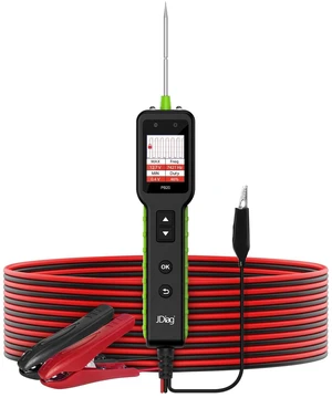 JDIAG Automotive Test Light, 0-80V DC Digital Voltage Circuit Probe Tester | 12V/24V Vehicles, Equipped With Waveform, Buzzer & Flashlight for Short/Continuity Test, Component Activation & Diagnosis