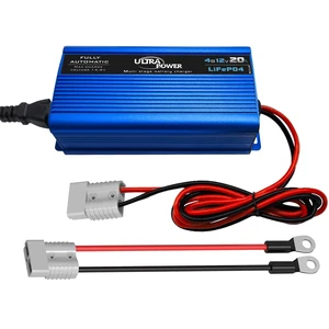 ULTRAPOWER 14.6V 20A LiFePO4 Battery Charger,12V Smart Lithium Battery Charger,50A Anderson Connector,4LEDs Indicator,AC/DC Battery Charger for RV,Off-Grid,Solar Systems Deep Cycle Batteries ULTRAPOWER 14.6V 20A LiFePO4 Battery Charger,12V Smart Lithium Battery Charger,50A Anderson Connector,4LEDs Indicator,AC/DC Battery Charger for RV,Off-Grid,Solar Systems Deep Cycle Batteries