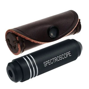 Handheld Diffraction Spectroscope, Pocket-Sized Grating Gemological Spectrometer in a Gem Tool Jewelers Eye Loupe for GIA Use and Quick Identification Gemstone Jewelry Magnifier Handheld Diffraction Spectroscope, Pocket-Sized Grating Gemological Spectrometer in a Gem Tool Jewelers Eye Loupe for GIA Use and Quick Identification Gemstone Jewelry Magnifier