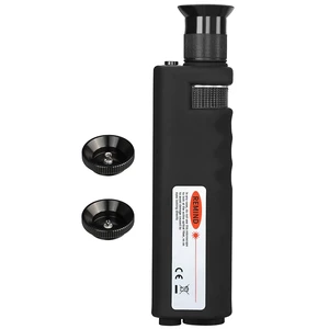 Handheld 400x Fiber Optic End Face Microscope Portable Fiber Optic Inspection Tools 2.5mm FC SC ST and 1.25mm LC Adapter FTTH Cleaning Tool Handheld 400x Fiber Optic End Face Microscope Portable Fiber Optic Inspection Tools 2.5mm FC SC ST and 1.25mm LC Adapter FTTH Cleaning Tool
