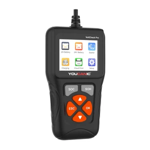 YOUCANIC Voltcheck Pro UCAN-Volt-II Car Battery Tester 12V 24V, 100 to 2000 CCA | Battery, Starter and Alternator Tester for Cranking and Charging Systems with QR Report | Cars, Trucks, SUVs, Boats YOUCANIC Voltcheck Pro UCAN-Volt-II Car Battery Tester 12V 24V, 100 to 2000 CCA | Battery, Starter and Alternator Tester for Cranking and Charging Systems with QR Report | Cars, Trucks, SUVs, Boats