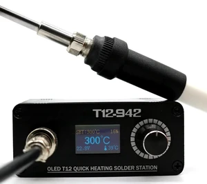 DC12-24V 75W Soldering Iron Station with T12-K solder tip for RC Repair | Power supply not included, T12-942, Adjustable temperature Autosleep/Auto power-off DC12-24V 75W Soldering Iron Station with T12-K solder tip for RC Repair | Power supply not included, T12-942, Adjustable temperature Autosleep/Auto power-off