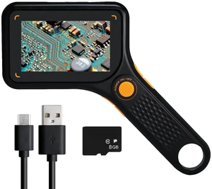 Digital Microscope Handheld 500X with 3.0" IPS Screen, Autofocus, 8GB TF Card, Portable USB Microscope Coin Magnifier with 8 LED Lights for Photo and Video, Windows/MacOS Recording & Transmission Digital Microscope Handheld 500X with 3.0" IPS Screen, Autofocus, 8GB TF Card, Portable USB Microscope Coin Magnifier with 8 LED Lights for Photo and Video, Windows/MacOS Recording & Transmission