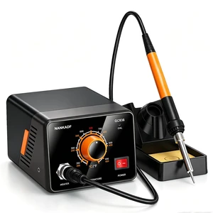 NANKADF 936 Soldering Station with Precision Heat Control (392°F to 896°F), 60W Transformer, Ceramic Heating Element, Temp Calibration, / Scale for Electronics Repair/PCB Rework/DIY Hobby NANKADF 936 Soldering Station with Precision Heat Control (392°F to 896°F), 60W Transformer, Ceramic Heating Element, Temp Calibration, / Scale for Electronics Repair/PCB Rework/DIY Hobby