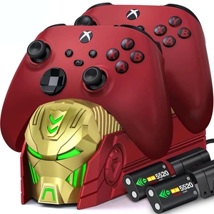 Upgraded Controller Charger Station with 2x5520mWh Rechargeable Battery Pack for Xbox One/Series X|S, Dual Charger for Xbox Series X S (Controller not Included) (Yellow) Upgraded Controller Charger Station with 2x5520mWh Rechargeable Battery Pack for Xbox One/Series X|S, Dual Charger for Xbox Series X S (Controller not Included) (Yellow)