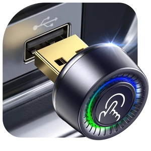 Wireless CarPlay Adapter for iPhone & Android Auto - Wired to Wireless | 1 Click for Disconnet/Switch, Gold-Plated USB, No Lag & Auto Reconnect for Daily Drive, Plug & Play with OEM Wired Cars 2016+