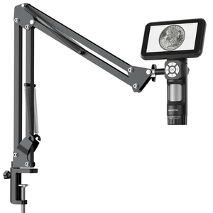 Andonstar AD115-Arm 5 inch LCD Digital Microscope with Flex Boom Arm Stand for Adults and Kids, Electronics Soldering Microscope for PCB Solder, Handheld Coin Magnifier with LED Lights Andonstar AD115-Arm 5 inch LCD Digital Microscope with Flex Boom Arm Stand for Adults and Kids, Electronics Soldering Microscope for PCB Solder, Handheld Coin Magnifier with LED Lights