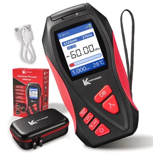 Karvinger Optical Power Meter 4-in-1 Fiber Optic Tool with VFL, RJ45 Tester & LED Light Rechargeable Fiber Light Meter for 8001700nm Signal Testing Network Maintenance Device Karvinger Optical Power Meter 4-in-1 Fiber Optic Tool with VFL, RJ45 Tester & LED Light Rechargeable Fiber Light Meter for 8001700nm Signal Testing Network Maintenance Device
