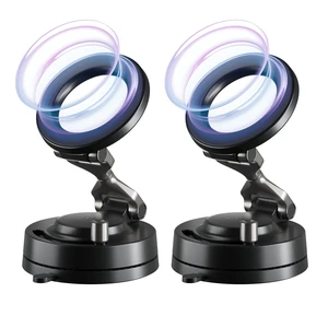 STATIK HyperMount (Gen 3) Magnetic Phone Holder, for iPhone and Android | Upgraded Magnet Strength, Nano-suction Adhesive Gel, 360° Rotation, Compatible with MagSafe, Metal Rings for Android