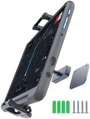 WISHCODE Heavy Duty Magnetic Tablet Mount, Low Profile Anti-Shake N52 Base | [Ultra-Strong N52 Base] Dashboard Tablet Holder for Tractor, Truck, Emergency Vehicles, Fits iPad Pro, 6.1-15.6" Devices