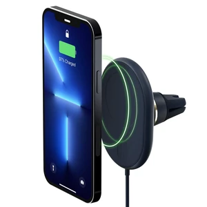 iOttie Velox Magnetic Wireless Charging Air Vent Car Phone Mount. Compatible with MagSafe iPhones including iPhone 12/13/14/15/16/17 Series (Car Charger Included)