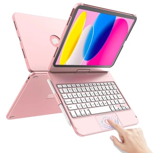 TaIYanG Touch iPad A16 11th/10th Gen Case with Keyboard, 360° Rotatable | Multi-Touch Trackpad, Thin & Light, Pencil Holder, Keyboard for iPad A16 11th 11" (2025) & 10th 10.9" (2022), Rose Gold TaIYanG Touch iPad A16 11th/10th Gen Case with Keyboard, 360° Rotatable | Multi-Touch Trackpad, Thin & Light, Pencil Holder, Keyboard for iPad A16 11th 11" (2025) & 10th 10.9" (2022), Rose Gold