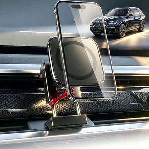 Batdiary BMW Aluminum Alloy Magnetic Cell Phone Holder for 2025-2026 X3 2/3/4 Series, 2024-2026 X5 X6 i5 5 Series, 2023-2026 X7 XM i7 7 Series, 360°Rotation OEM Fit No Damage Car Accessories Batdiary BMW Aluminum Alloy Magnetic Cell Phone Holder for 2025-2026 X3 2/3/4 Series, 2024-2026 X5 X6 i5 5 Series, 2023-2026 X7 XM i7 7 Series, 360°Rotation OEM Fit No Damage Car Accessories