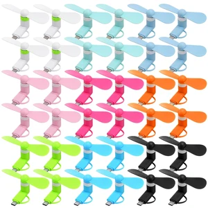 Aurelema 36 Pcs Mini Phone Fan Compatible with Type C, 9 Colors | Mini Cooling Portable Fan Bulk for Summer, USB C Plug Play Instant Airflow, Smartphone Tablet Travel Office Aurelema 36 Pcs Mini Phone Fan Compatible with Type C, 9 Colors | Mini Cooling Portable Fan Bulk for Summer, USB C Plug Play Instant Airflow, Smartphone Tablet Travel Office