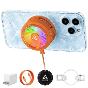 AI Magnetic Semiconductor Phone Cooler Game stream cell phone cooler | Semiconductor Cooling, 3-Second Temperature Drop, Anti-Condensation & Smart Temperature Control to Protect Your Phone
