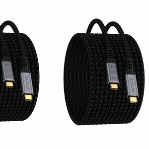 HOTUTUKI USB-c Long Cables 20ft 2Pack Compatible with Thunderbolt 4/3,USB C 3.2 Cable 20Gbps Data Transfer,4K@120Hz Video Output Monitor Cord,Type-C Nylon Braided 100W Fast Charging for Hub, ssd HOTUTUKI USB-c Long Cables 20ft 2Pack Compatible with Thunderbolt 4/3,USB C 3.2 Cable 20Gbps Data Transfer,4K@120Hz Video Output Monitor Cord,Type-C Nylon Braided 100W Fast Charging for Hub, ssd