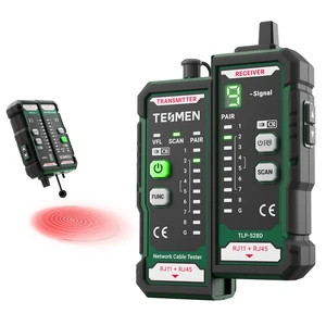 TESMEN TLP-528D Network Cable Tester and VFL Fiber Optic Meter with 2.5mm Universal Connector, RJ45 Ethernet Wire Tracer for CAT5/CAT6 with Continuity Testing, LAN/TEL Line Finder & Home Repair TESMEN TLP-528D Network Cable Tester and VFL Fiber Optic Meter with 2.5mm Universal Connector, RJ45 Ethernet Wire Tracer for CAT5/CAT6 with Continuity Testing, LAN/TEL Line Finder & Home Repair