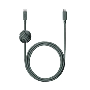Native Union Anchor Cable 240W  10ft Reinforced Braided USB-C to USB-C Power Delivery 3.1 Charging Cable with Weighted Knot  for iPhone Duo, 18 Pro & Pro Max, MacBook Pro/Air M5 / Neo