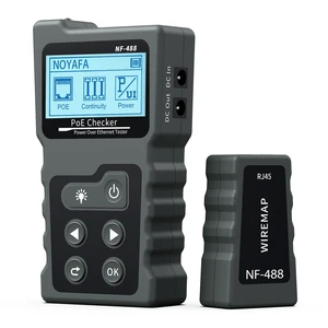 VXSCAN NF-488 PoE Cable Tester for Power Over Ethernet Cable Wire Tester | Network Cable Continuity Tester, DC Power & Switch Loop-Back Test, PoE Checker, Network Cable Tester for CAT5e/CAT6/CAT6a VXSCAN NF-488 PoE Cable Tester for Power Over Ethernet Cable Wire Tester | Network Cable Continuity Tester, DC Power & Switch Loop-Back Test, PoE Checker, Network Cable Tester for CAT5e/CAT6/CAT6a