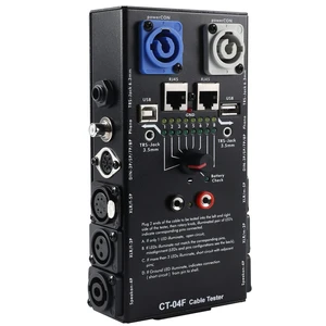 MFL. 13-Plug Audio Cable Tester Line Finder Black 13-in-1 Cables Checker 8-Way Switch Wire Tracker with LED Indicators, Rectangular MFL. 13-Plug Audio Cable Tester Line Finder Black 13-in-1 Cables Checker 8-Way Switch Wire Tracker with LED Indicators, Rectangular