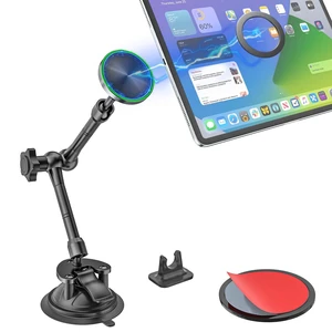 Kolasels Magnetic Tablet Holder for Car, Strong Magnet Windshield Car Mount | Metal Long Arm Dashboard iPad Suction Mount for Car, Truck, Pickup, SUV, Van, Fit for 4-11" iPad, Galaxy Tabs, iPhone Kolasels Magnetic Tablet Holder for Car, Strong Magnet Windshield Car Mount | Metal Long Arm Dashboard iPad Suction Mount for Car, Truck, Pickup, SUV, Van, Fit for 4-11" iPad, Galaxy Tabs, iPhone
