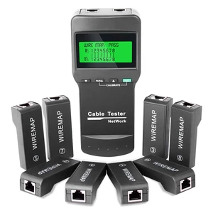 Network Cable Tester, Locate Breakage Points & Measure Length with 8 Remote Testers for Cat5/Cat5e/Cat6/Cat6e, Ethernet Cable Continuity Tester for Data Center & Contractors Network Cable Tester, Locate Breakage Points & Measure Length with 8 Remote Testers for Cat5/Cat5e/Cat6/Cat6e, Ethernet Cable Continuity Tester for Data Center & Contractors