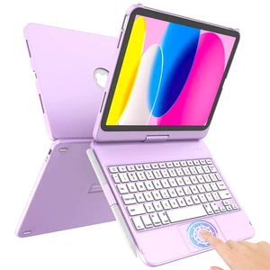 TaIYanG Touch iPad A16 11th/10th Gen Case with Keyboard, 360° Rotatable | Multi-Touch Trackpad, Thin & Light, Pencil Holder, Keyboard for iPad A16 11th 11" (2025) & 10th 10.9" (2022), Purple TaIYanG Touch iPad A16 11th/10th Gen Case with Keyboard, 360° Rotatable | Multi-Touch Trackpad, Thin & Light, Pencil Holder, Keyboard for iPad A16 11th 11" (2025) & 10th 10.9" (2022), Purple